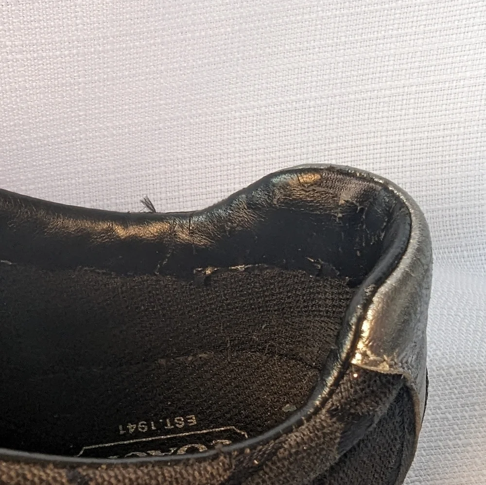 Black‎ Canvas and Suede Jayme Coach Sneakers